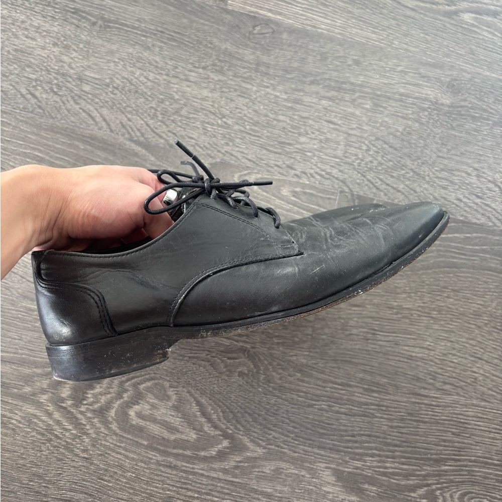 Black Harry Rosen Leather Dress Shoe